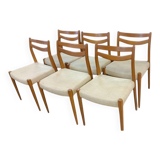 6 Chaises Scandinaves Style "Modèle 75"  - Niels Otto Møller - Teck