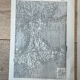Set of 2 maps - India and Australia 20x29cm