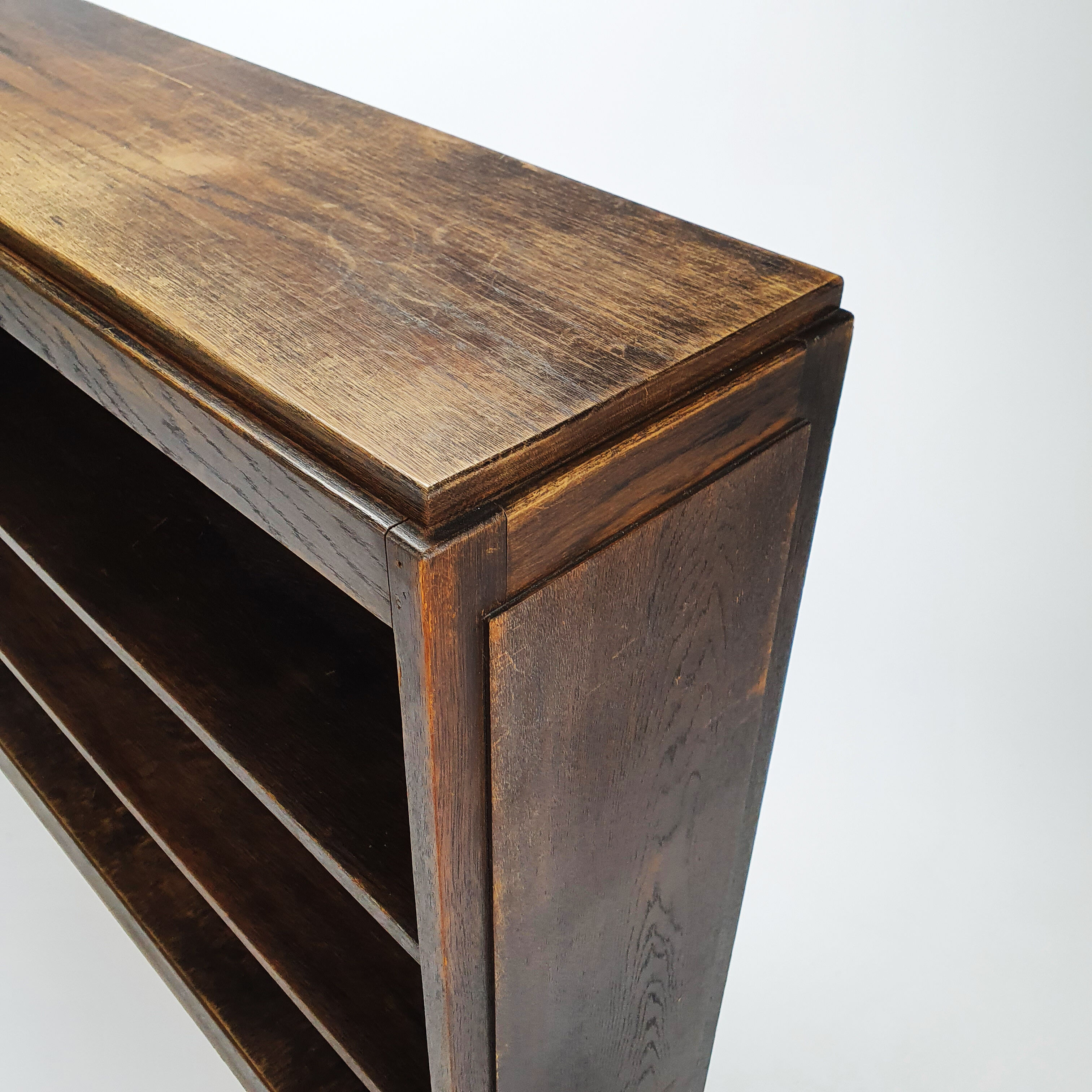 Dutch Modernist Oak Book Cabinet, 1930s
