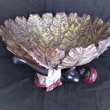 Centerpiece (empty pocket) in resin with African character