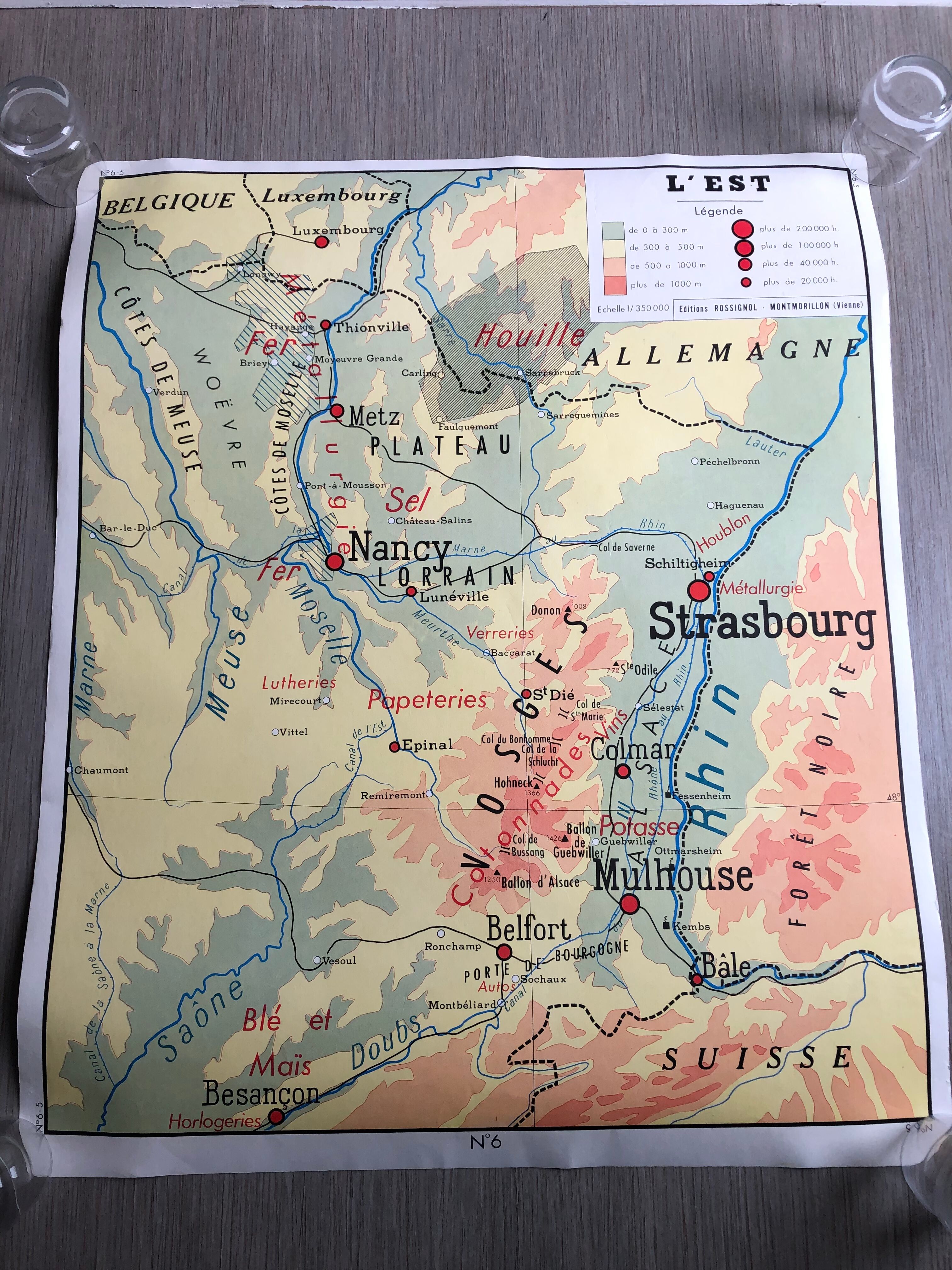 North/East school map poster