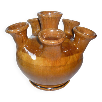 6-neck ceramic vase