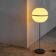 Spherical floor lamp in metal and acrylic, 1960s