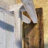 Old rustic bench
