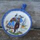 Small vintage Breton ceramic handmade dish