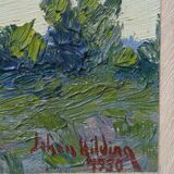 Johan Hilding Hägleby (1900-1981), Swedish Modern Painting, 1950, Oil on Canvas, Framed