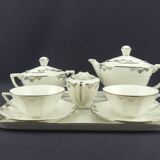 Art Deco tête-à-tête in Limoges porcelain by Legrand