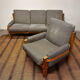 S32 sofa & its S15 armchair by Pierre Chapo, France, 1966