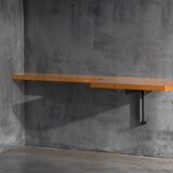 Wall-mounted console table by Charlotte Perriand, France, 1950s