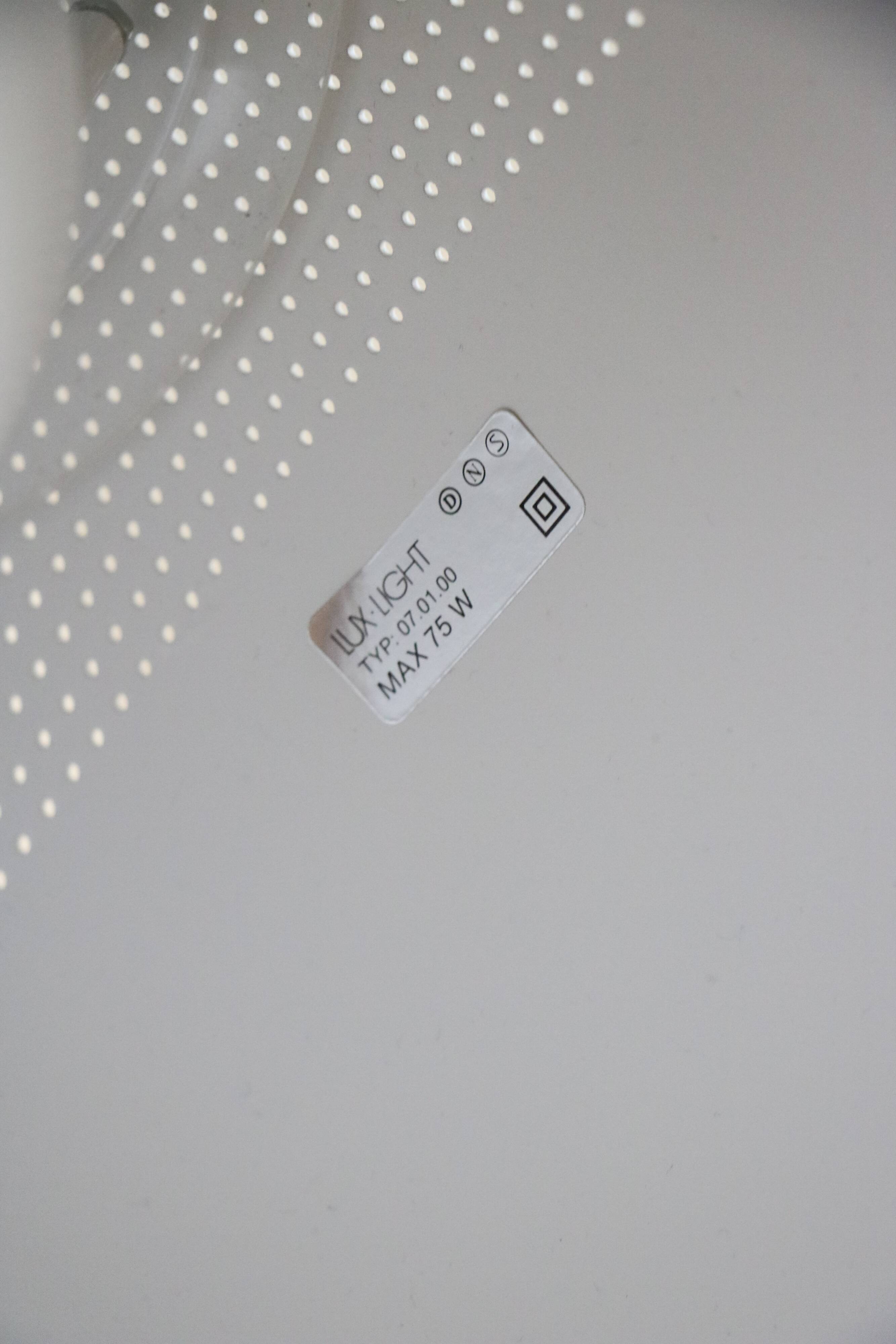 Lampe suspension scandinave Lux Light, métal blanc