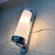 Chrome milk glass Bauhaus / Functionalist wall lamp - 1930s
