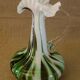 Murano scalloped colored glass decanter
