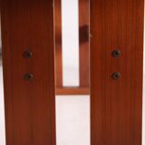 Extendable dining table in rosewood and ceramic