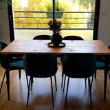 Solid oak dining table