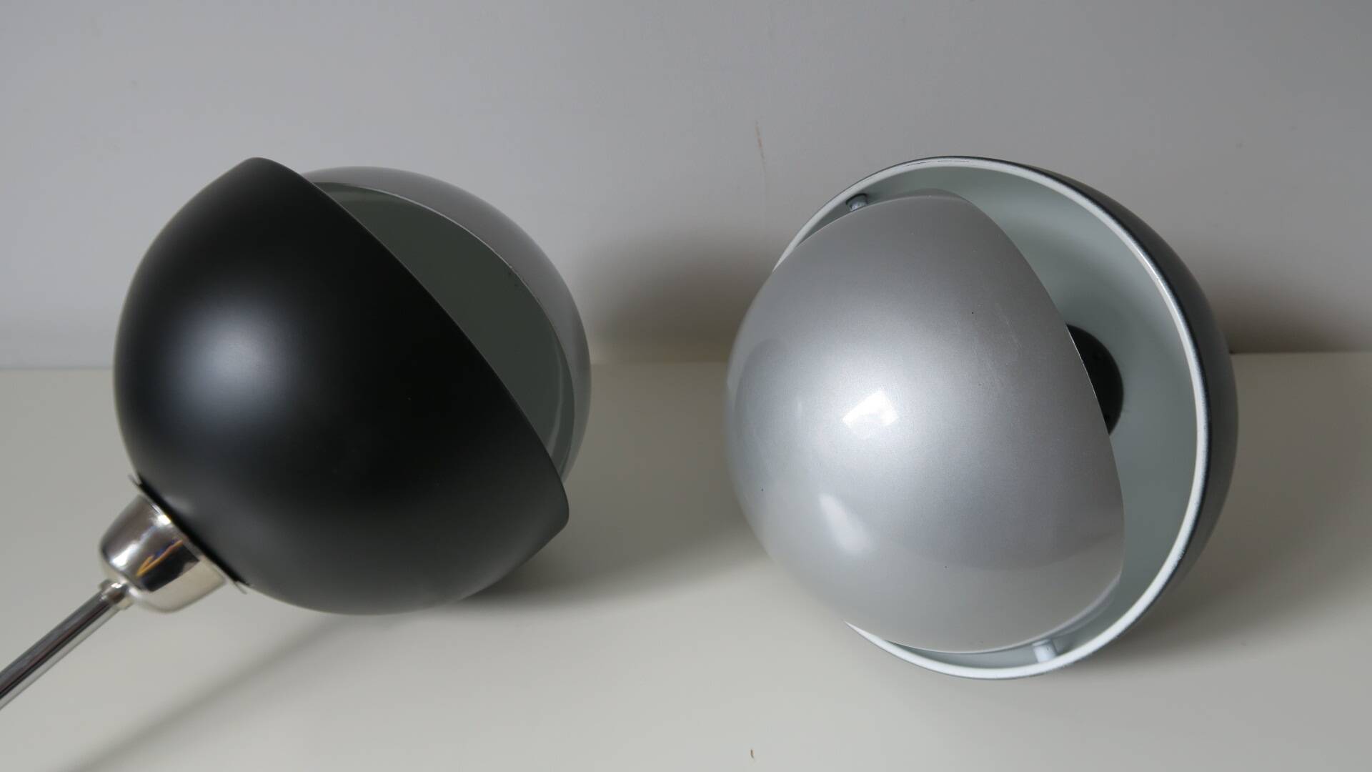 2 Dijkstra eclipse lamps, very rare. Dutch, 70s.