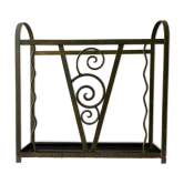 Porte-parapluie en métal martelé, Art Deco