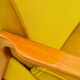 Mid-century Velvet and Cherry Wood Sofa Daybed, 1960s