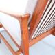 Vintage Thonet teak armchair, retro 1960s–70s style.