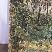 "Trees" oil on cardboard signed
