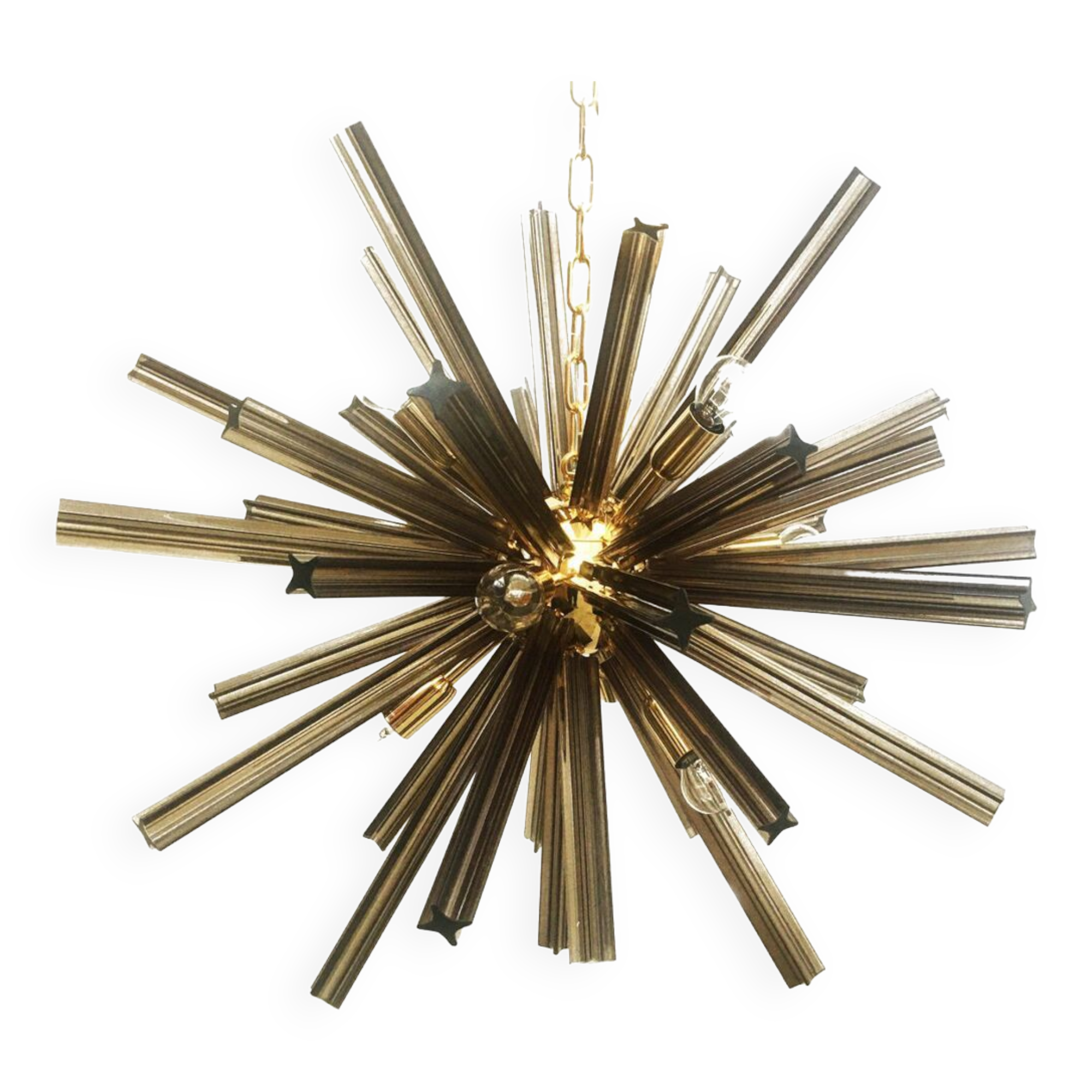 Sputnik “quadriedro” murano glass chandelier