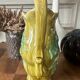 Vase art nouveau en barbotine estampillé