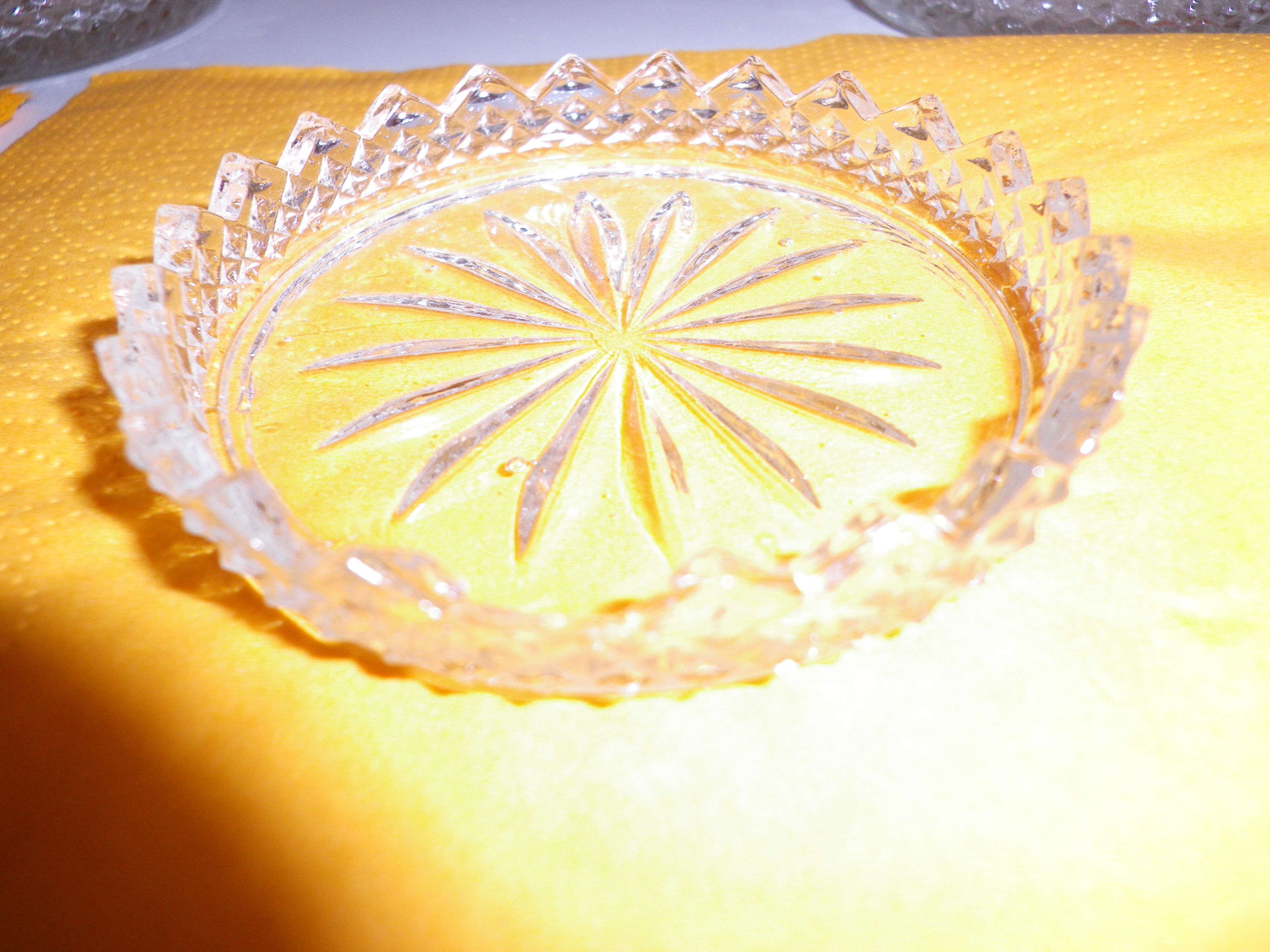 12 under crystal glasses in their original box 1960