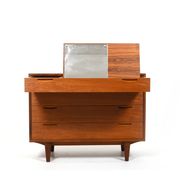 Vanity dresser in teak by Ib Kofod-Larsen 1960s