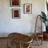 Rattan coffee table