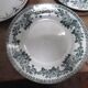 six plates mismatched earthenware