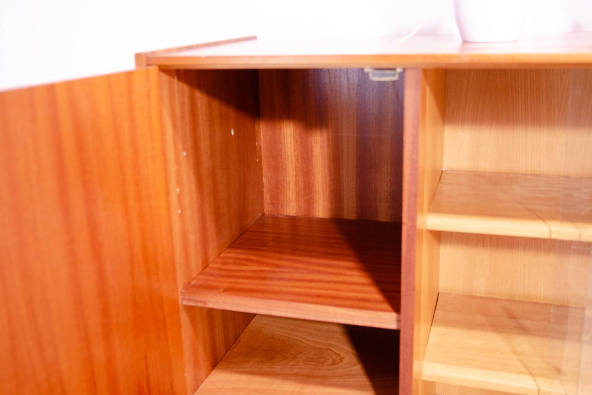 Midcentury glazed bookcase by František Mezulánik for UP Závody, 1960s