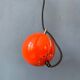 Small red adjustable Artimeta eyeball pendant lamp
