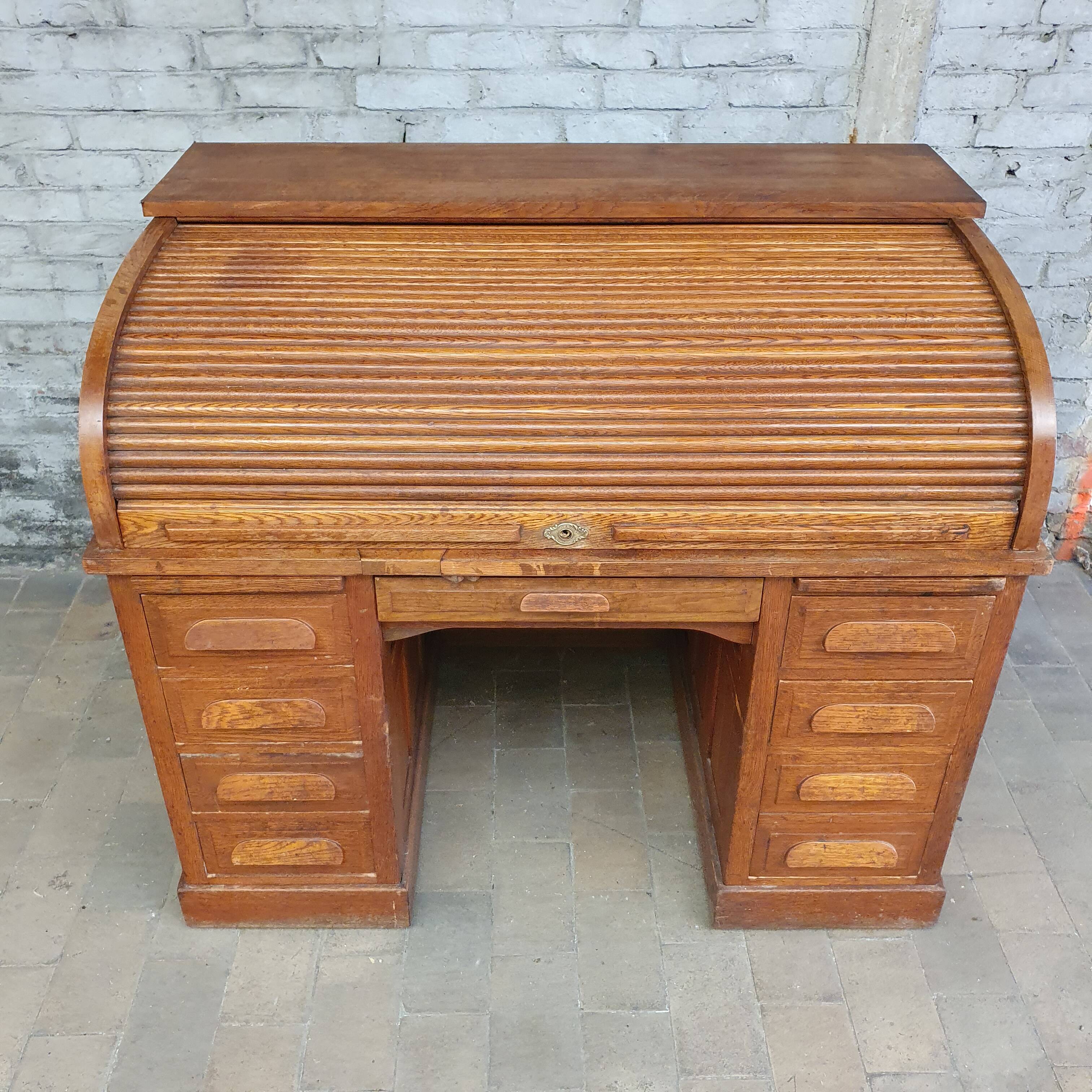 American oak desk
