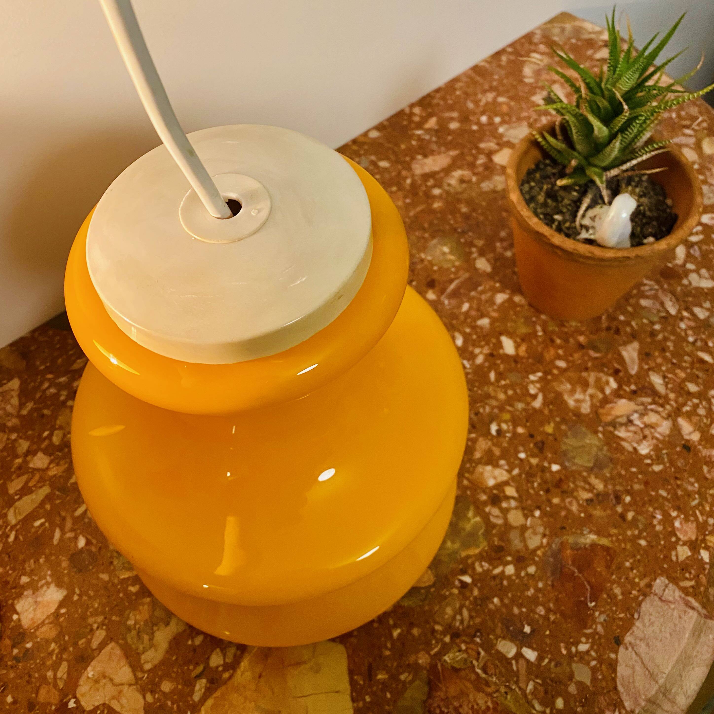 Vintage Orange 70's Pendant Lamp