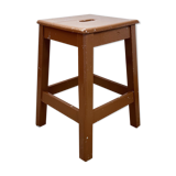 Wood milk chocolate workshop stool
