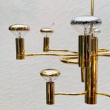 Massive brass chandelier