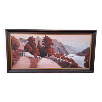 Large landscape painting