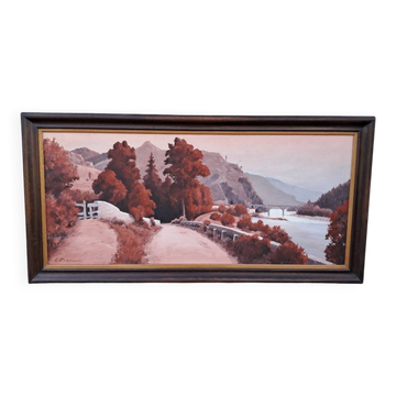 Large landscape painting