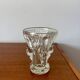 art deco bubble effect glass vase