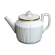 Théière blanc et or porcelaine de Mehun