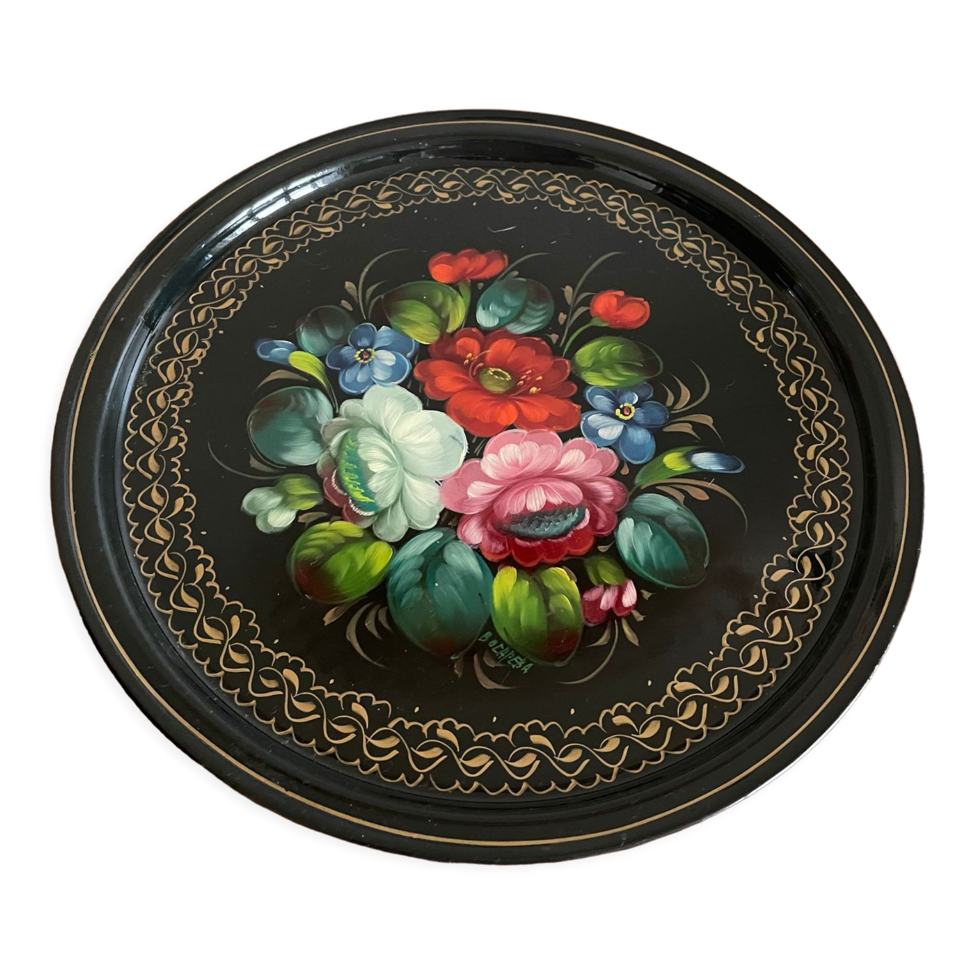 Iron top decoration flowers