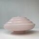Old art-deco pendant lamp in pink opaline
