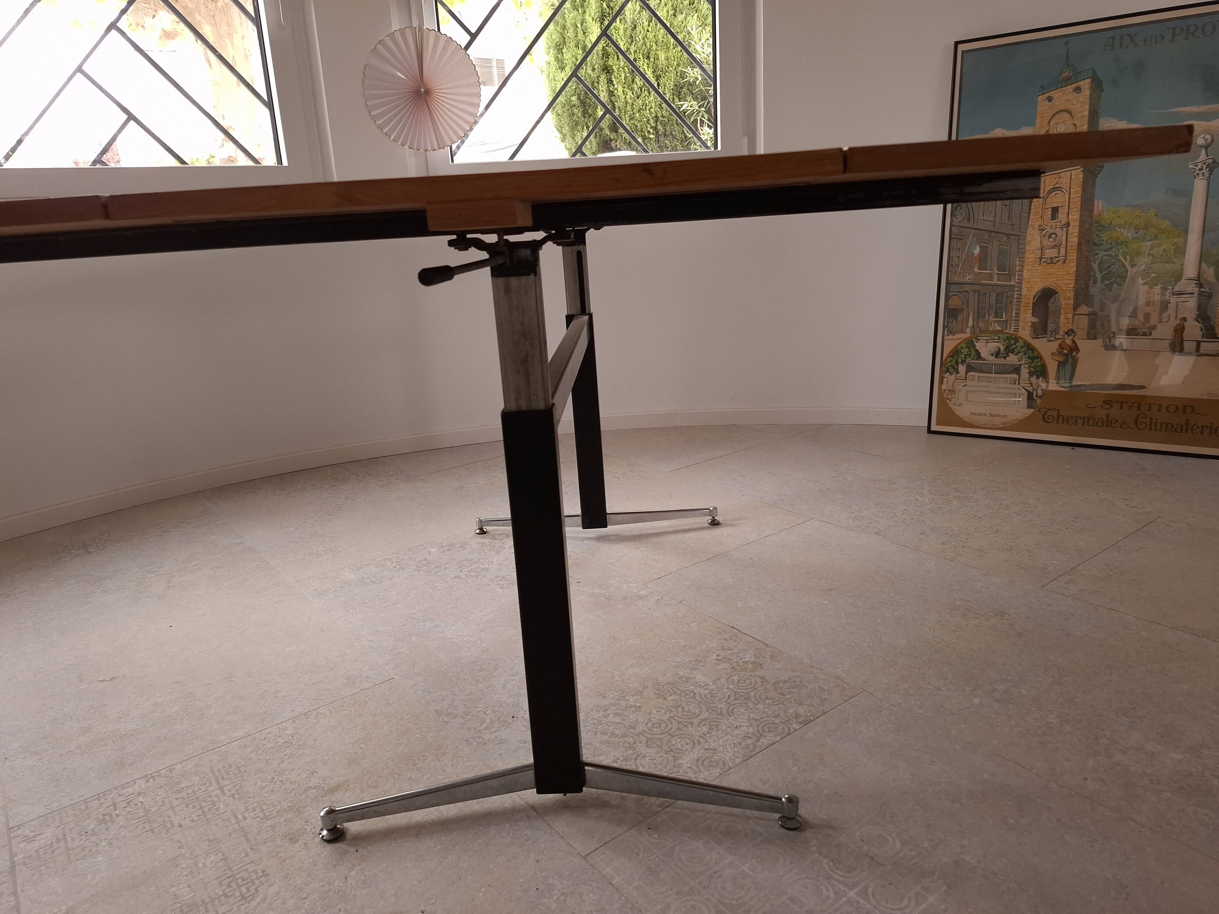 Table modulable extensible, années 50-60