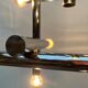 Minimalist chrome ceiling lamp from the mid-century space age by Temde, Switzerland, 1960s.