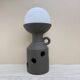 Large Doria Leuchten ceramic table lamp / floor lamp, 1970s