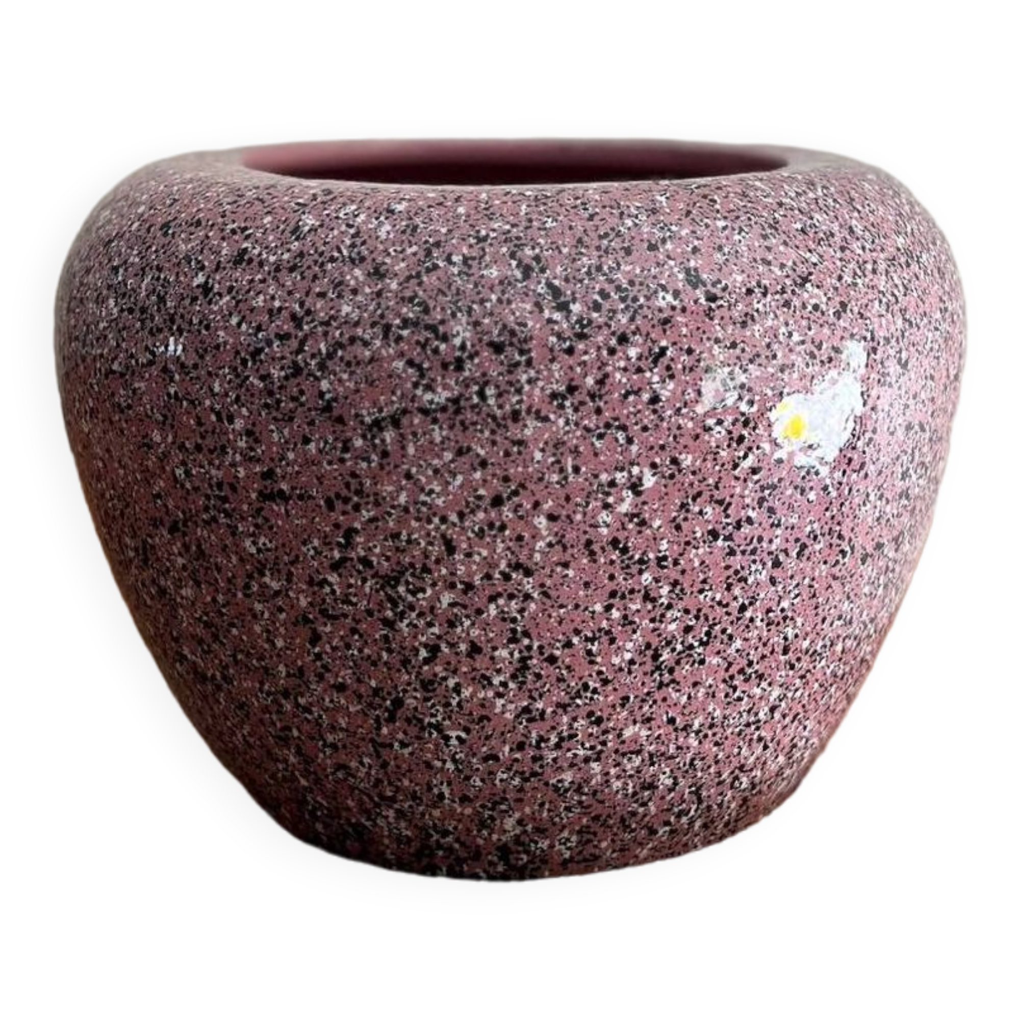 Pink memphis-style vase