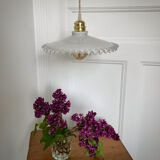 Vintage opaline pendant lamp