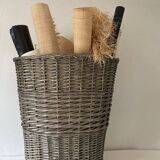 XXL 57cm grey wicker basket