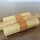 Wooden wall coat door hook with leather straps 60s 70s
