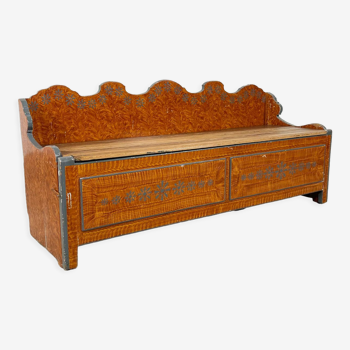 Swedish antique box bench