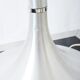 Lampe à poser XXL, Space age en aluminium brossé et opaline, 1970